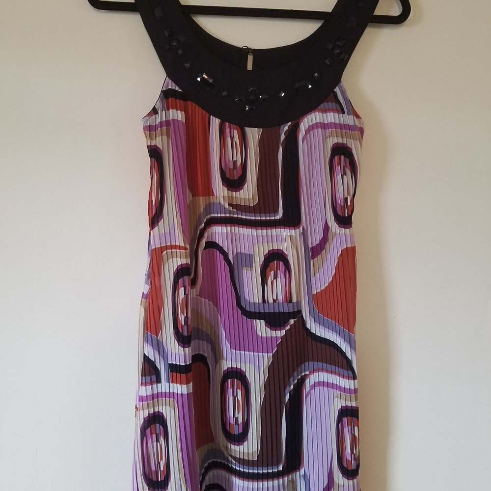Eyeshadow retro pleated dress sz S - Picture 1 of 7